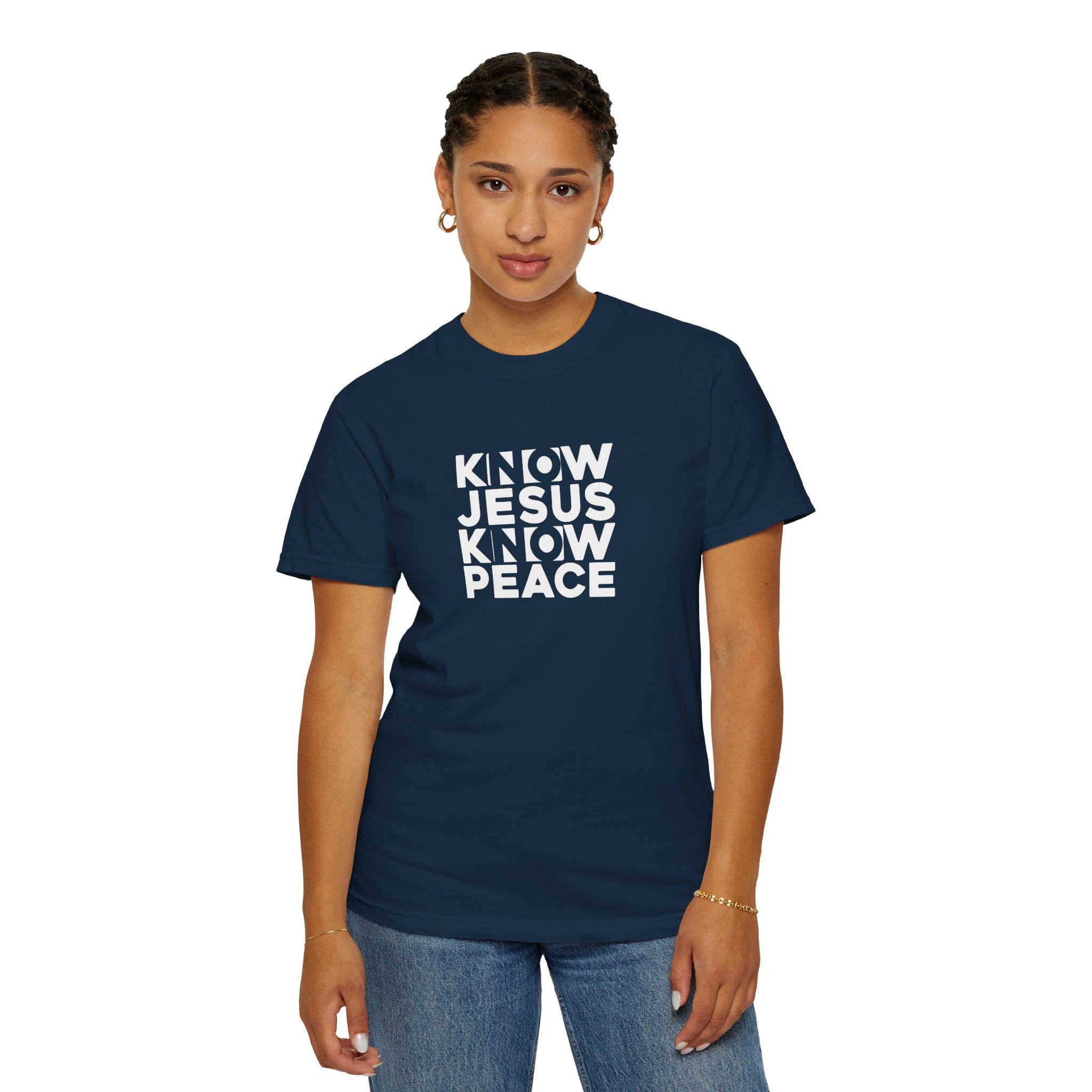 Know Jesus Know Peace T-Shirt | Christian Faith Typography Tee